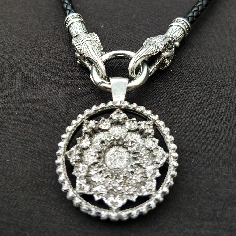Mystical Mandala OM Necklace with Indian Mythology Inspiration