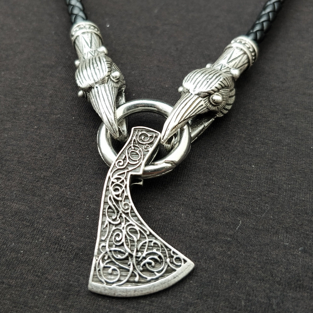 Norse Legacy Viking Axe Pendant Necklace for Men