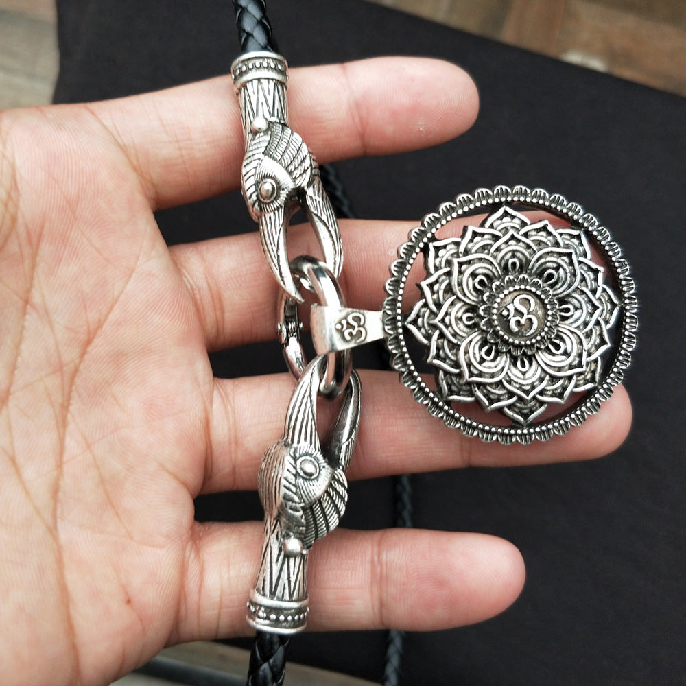 Mystical Mandala OM Necklace with Indian Mythology Inspiration