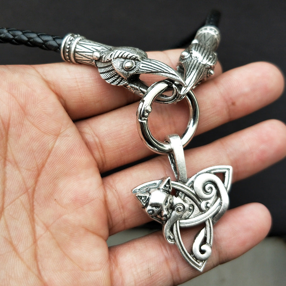 Viking Celtic Knot Triangle Necklace for Men from Nordic Legacy