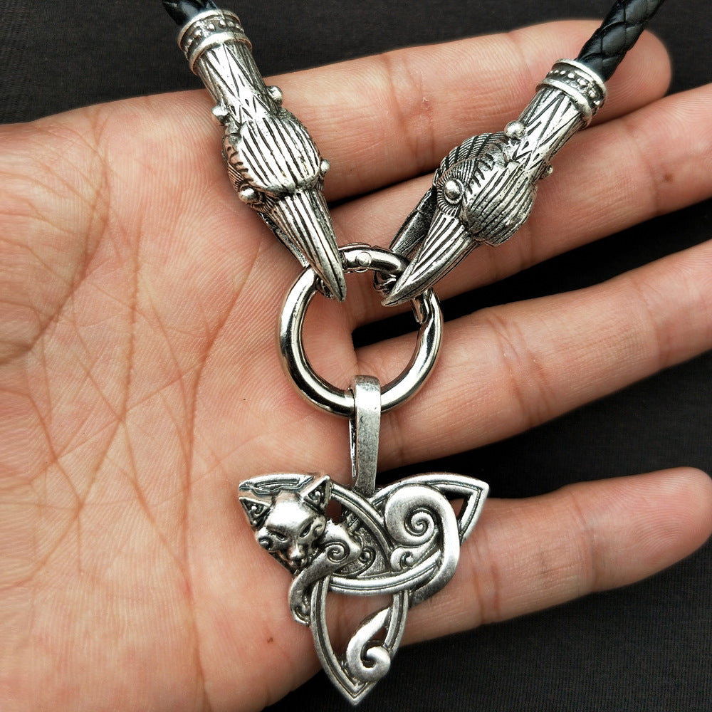 Viking Celtic Knot Triangle Necklace for Men from Nordic Legacy