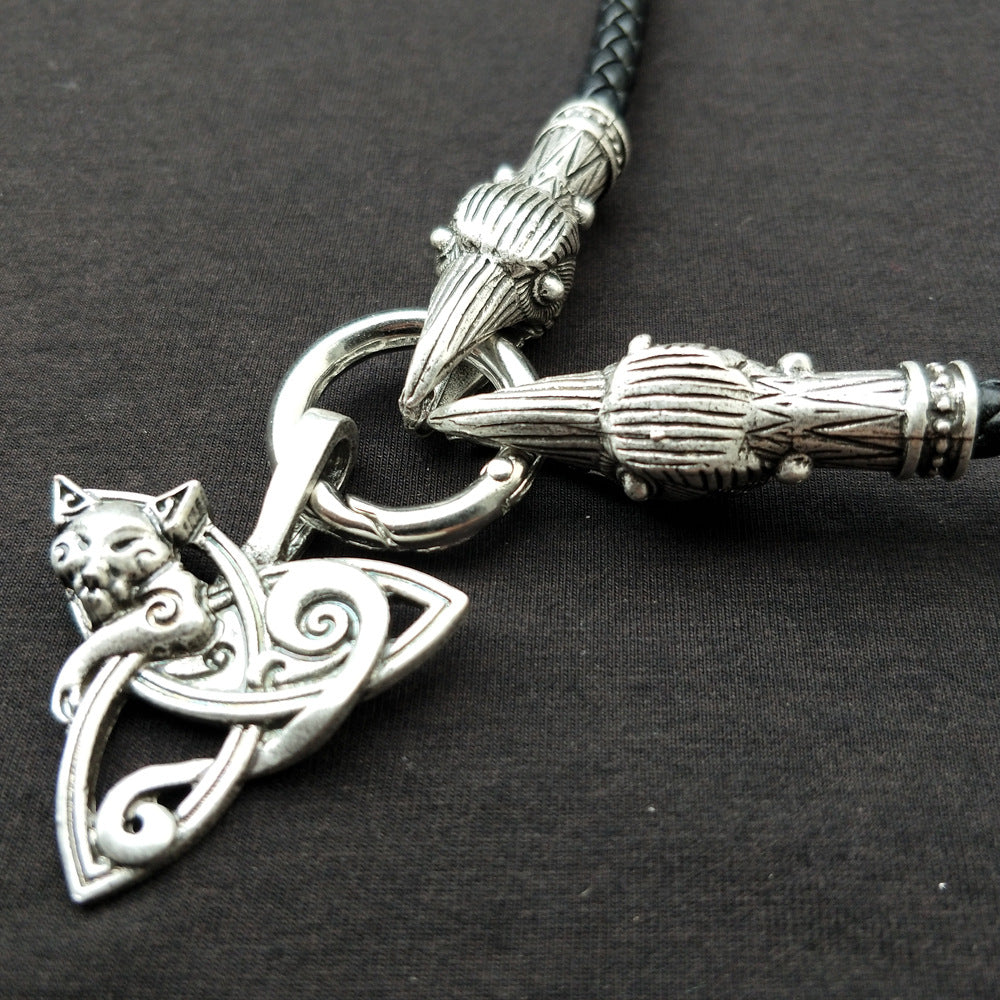 Viking Celtic Knot Triangle Necklace for Men from Nordic Legacy