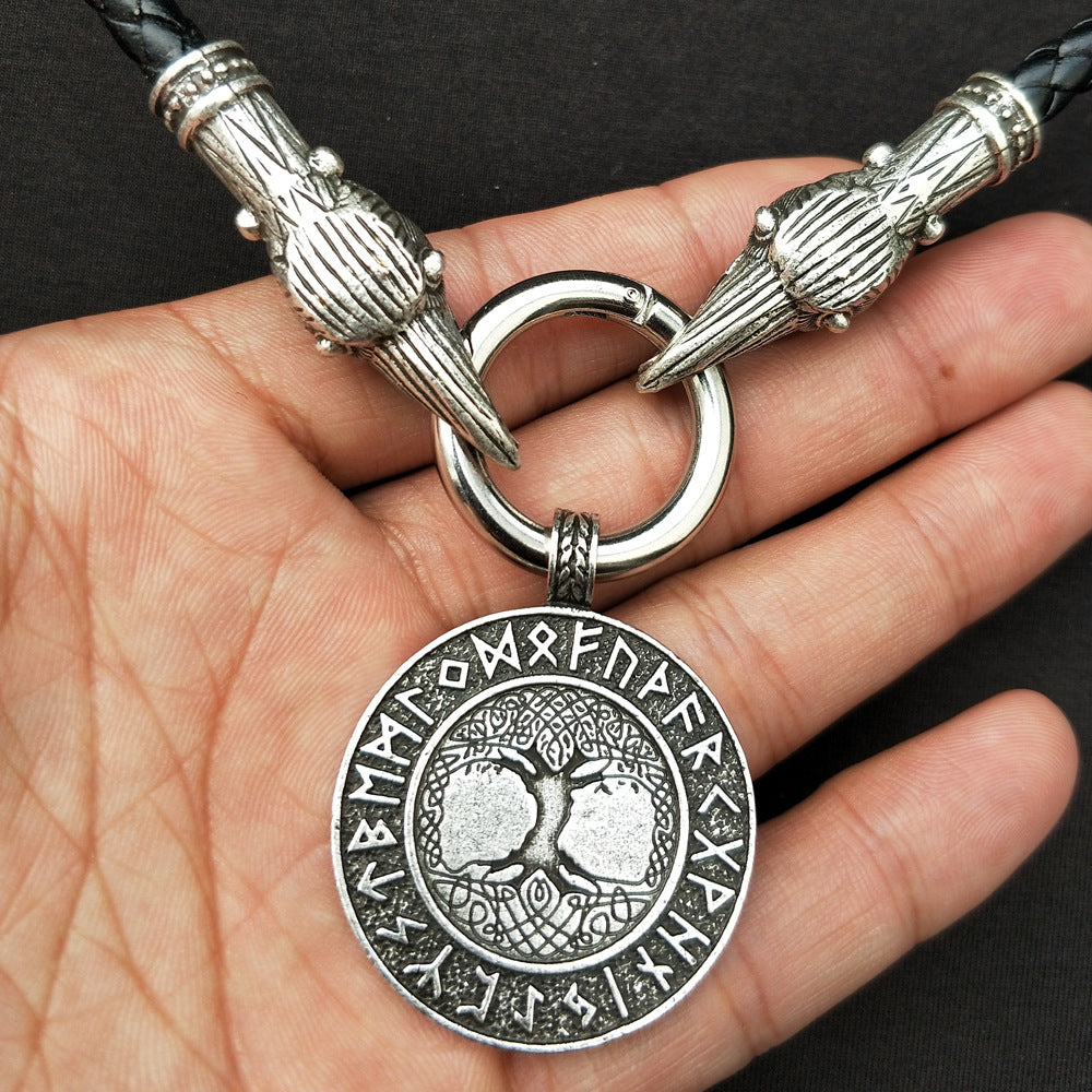 Norse Legacy Viking Amulet Tree of Life Necklace for Men