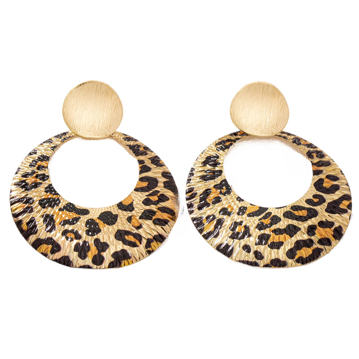 Planderful Vienna Verve Earrings – Stylish Leopard Print Design