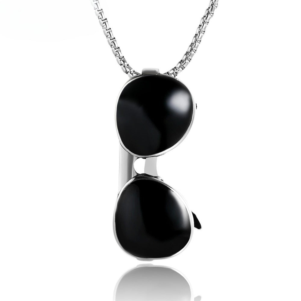 Planderful Steel Pendant Necklace Everyday Genie Unisex Accessory With Bold Protection Statement
