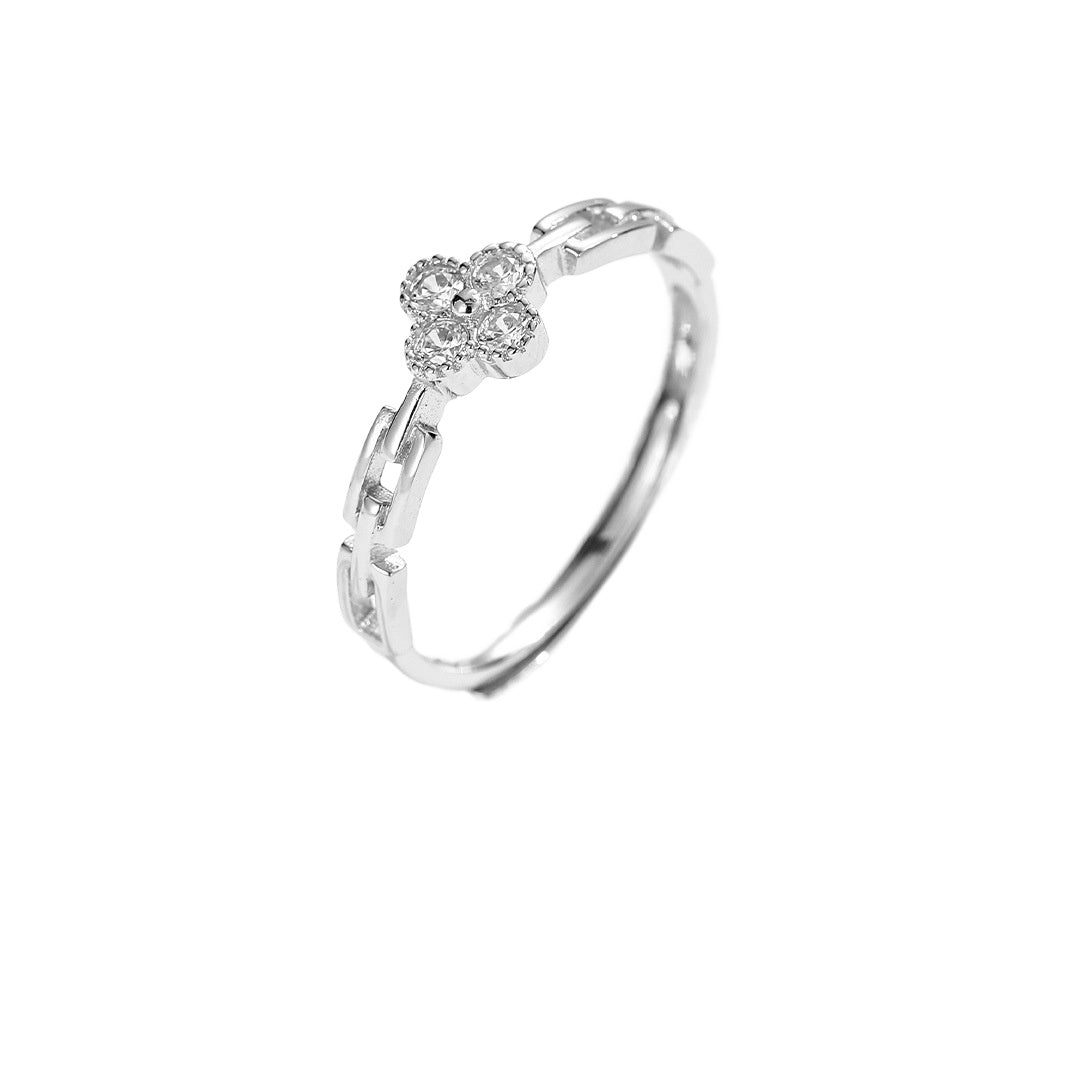 Clover Lucky S925 Sterling Silver Ring