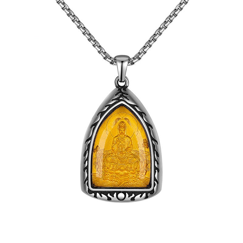 Steel Necklace – Elegant Chinese Zodiac Pendant
