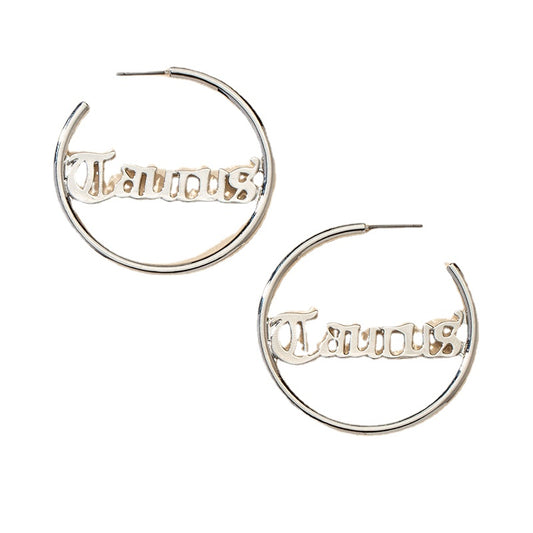 Gothic Style Vienna Verve Metal Earrings with Letter Design - Wholesale Jewelry Collection