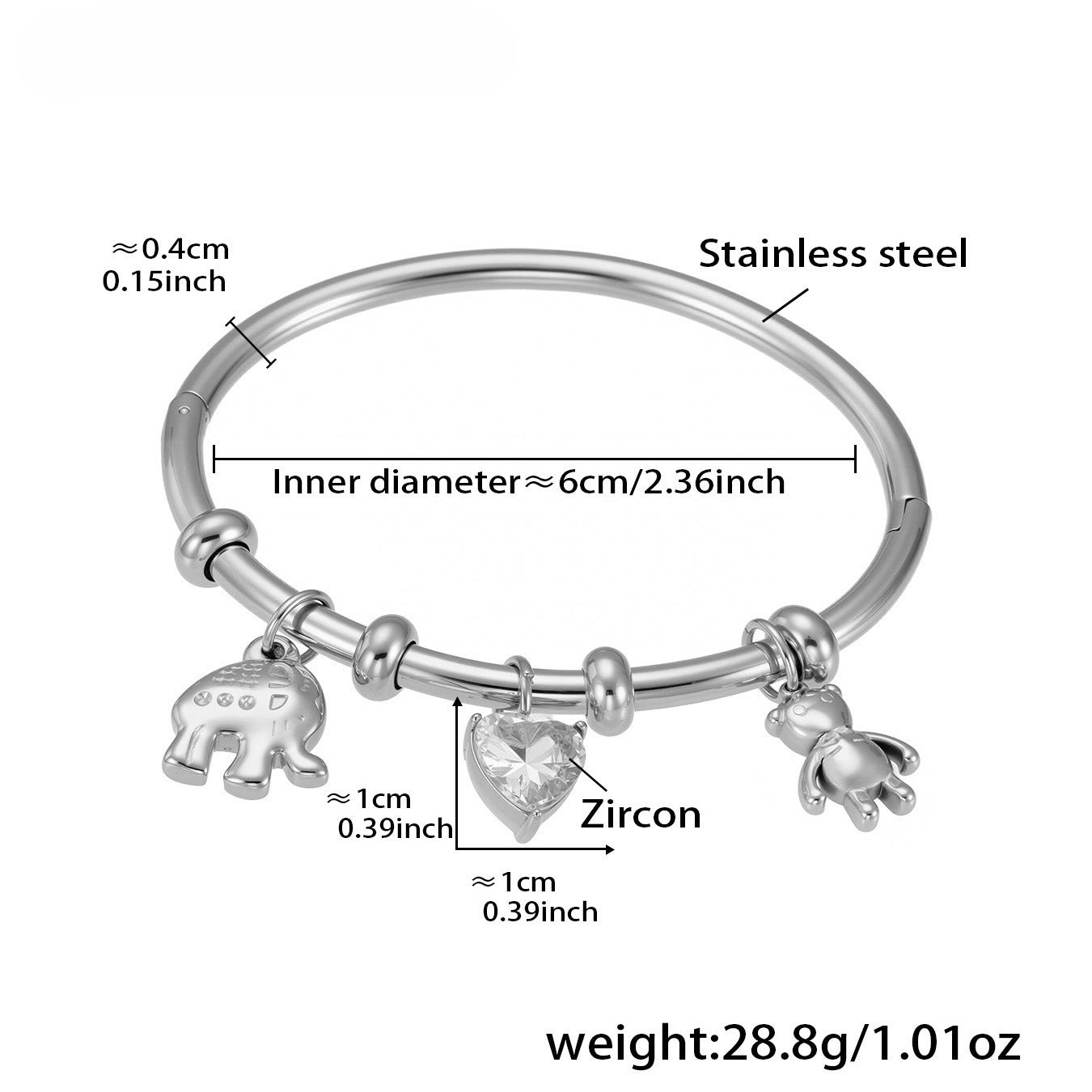 Planderful Geometric Bracelet Stainless Steel Gold Plated