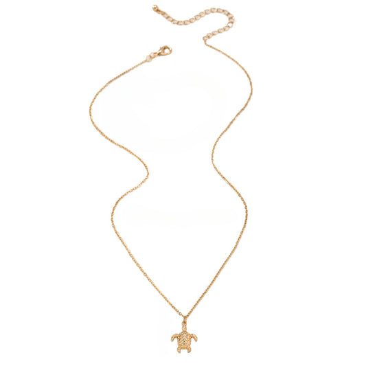 Planderful Vienna Verve Turtle Pendant Necklace – Cute and Versatile Design