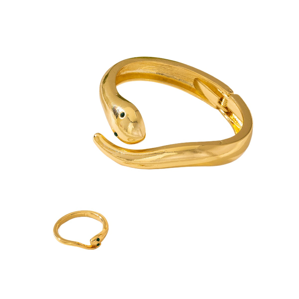 Planderful Vienna Verve Jewelry Set – Fashionable Metal Snake Design
