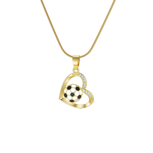 Hot-Selling World Cup Football Pendant Necklace In Europe & America – Copper Sports