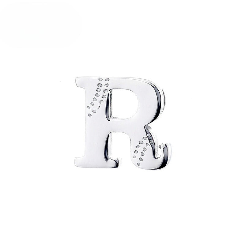 Glossy Letter Stainless Steel Pendant Necklace