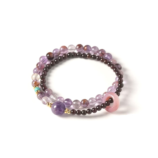 Amethyst Agate Bracelet