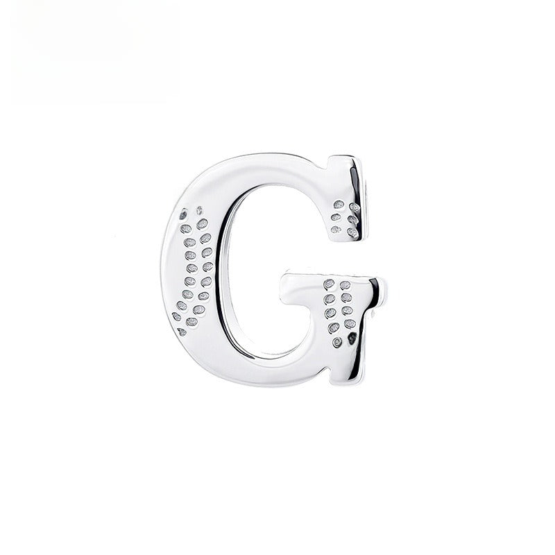 Glossy Letter Stainless Steel Pendant Necklace