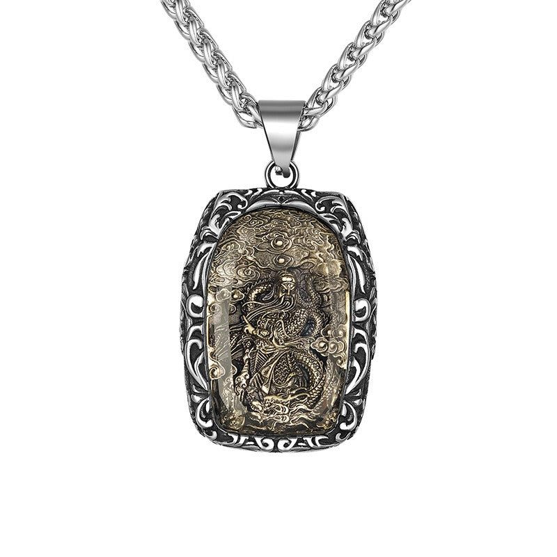 Steel Necklace - Elegant Zodiac Amulet Pendant Inspired By Eight Patron Saint Buddha