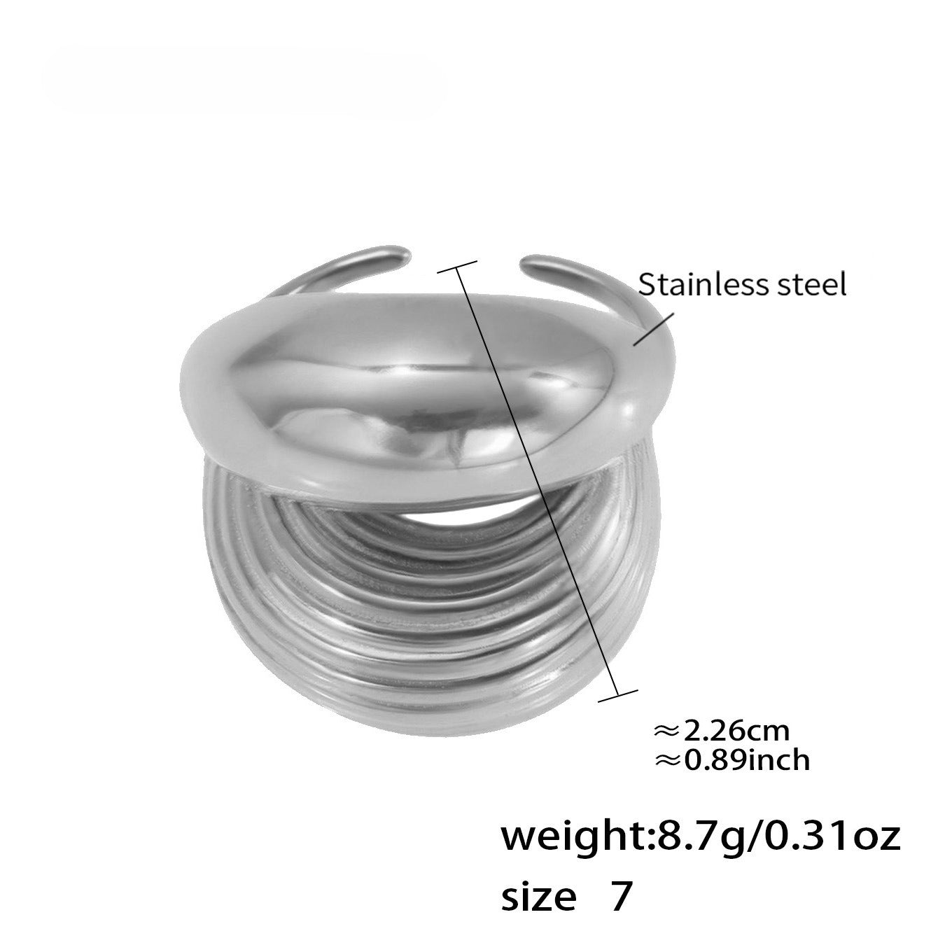 Planderful Everyday Genie Stainless Steel Ring Unisex