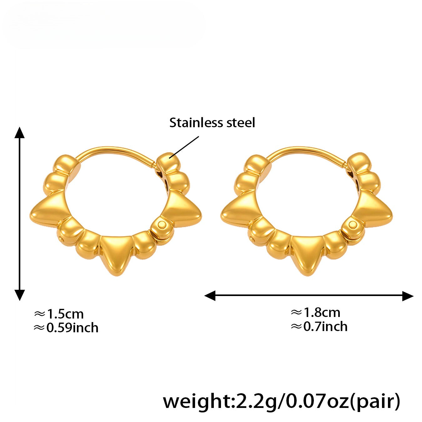 Planderful Everyday Genie Rivet Ring Earrings Commuters