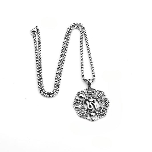 European And American Retro Stainless Steel Men's Pendant Necklace