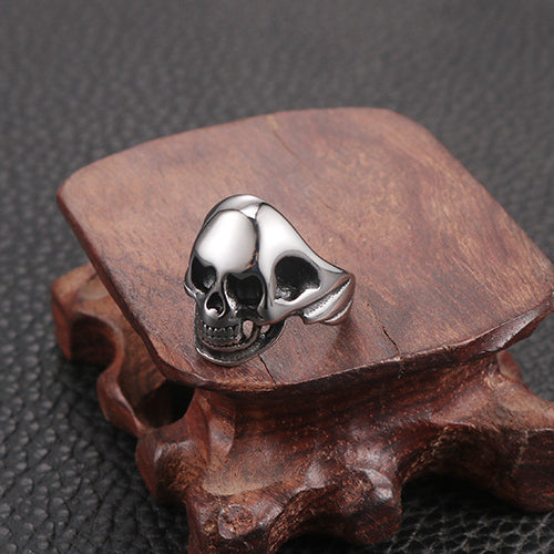 Titanium Steel Skull Ring - Bold European and American Style for the Modern Man