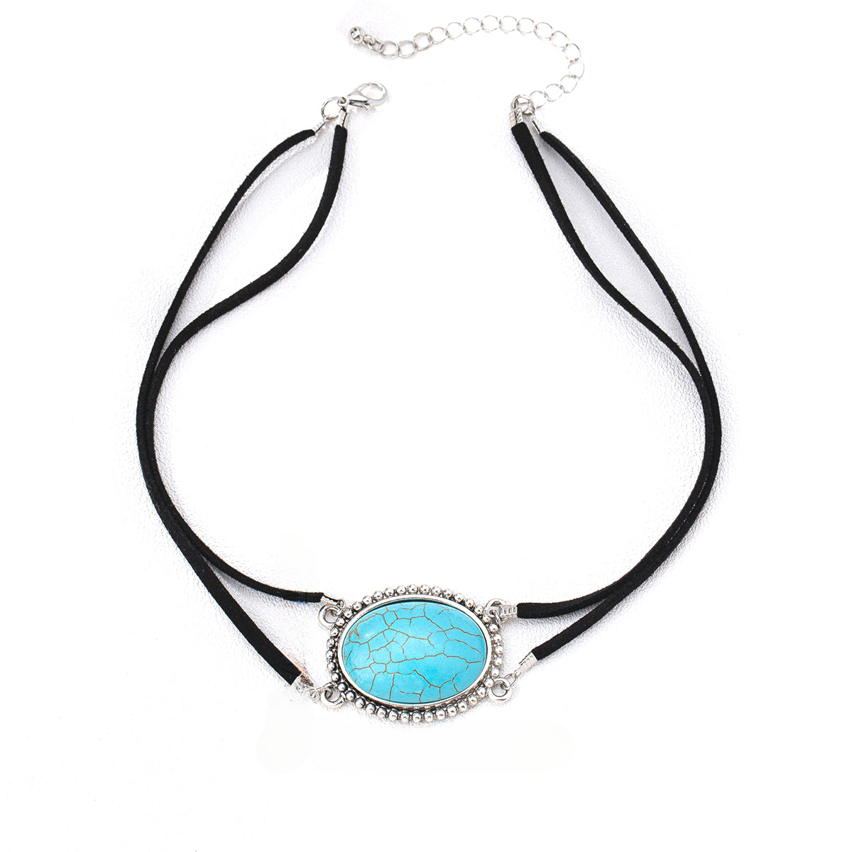 Planderful Vienna Verve Necklace – Stylish Retro Turquoise Pendant