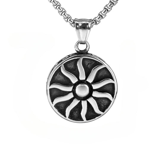 Simple Ins European and American Style Rose Gold Sunflower Necklace