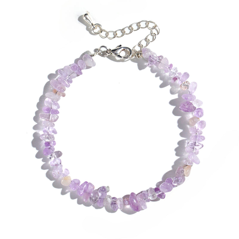 Planderful Fortune's Favor Bracelet – Irregular Amethyst and Faceted Jasper Design