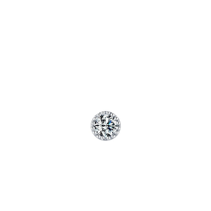 925 Sterling Silver Petite Zircon Earrings