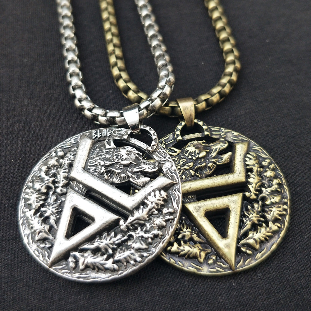 Mystic Slavic Bear Amulet Necklace for Men