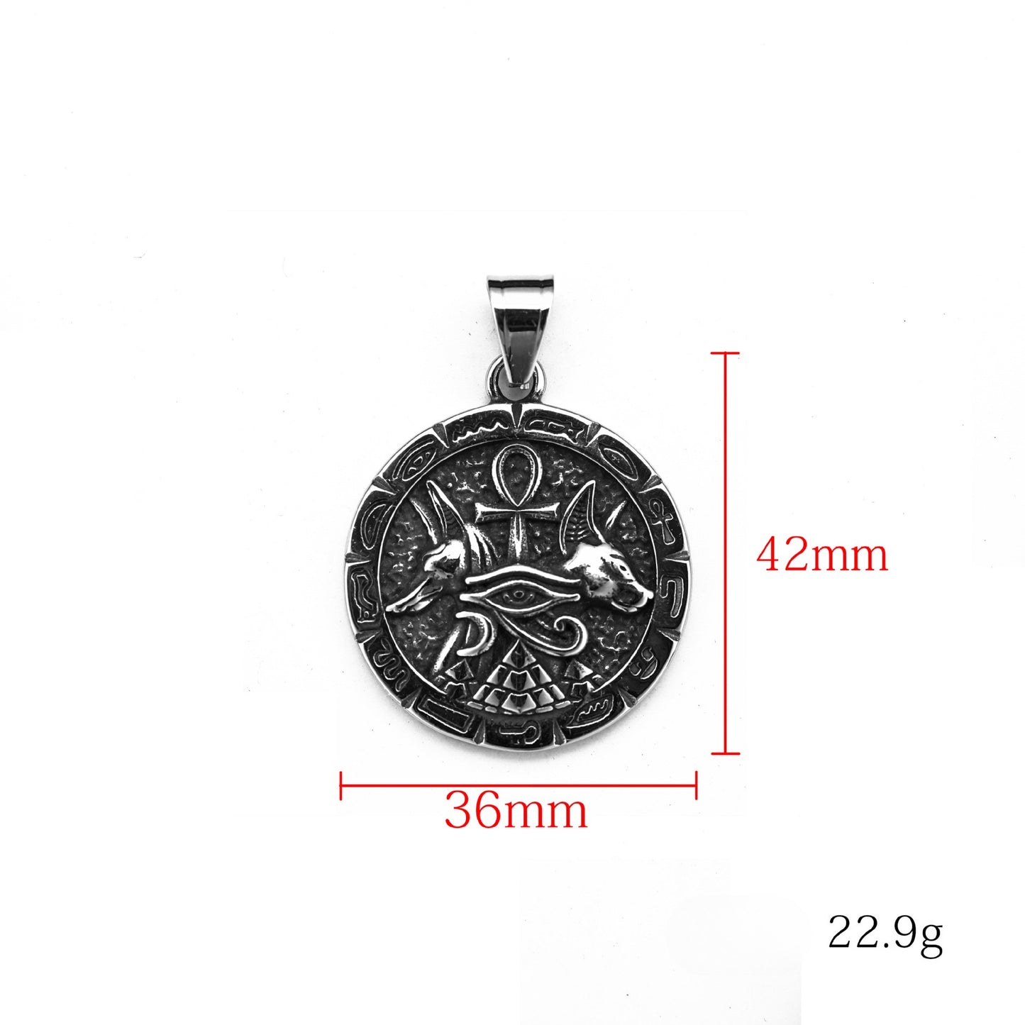 Steel Necklace – Vintage Ankh Cross Pendant