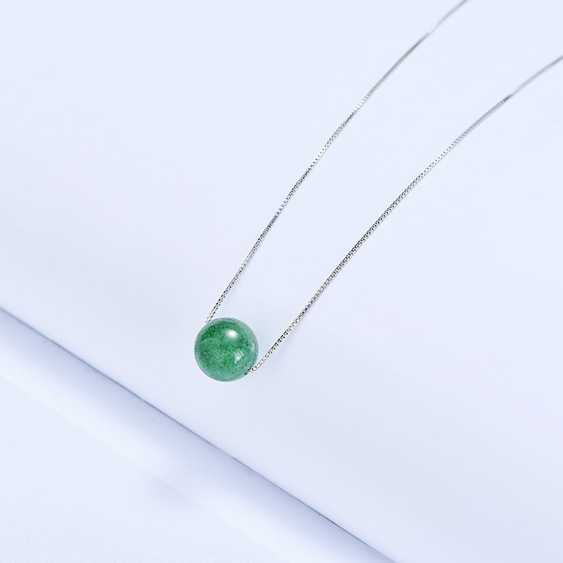 Elegant Sterling Silver Crystal Necklace for Women