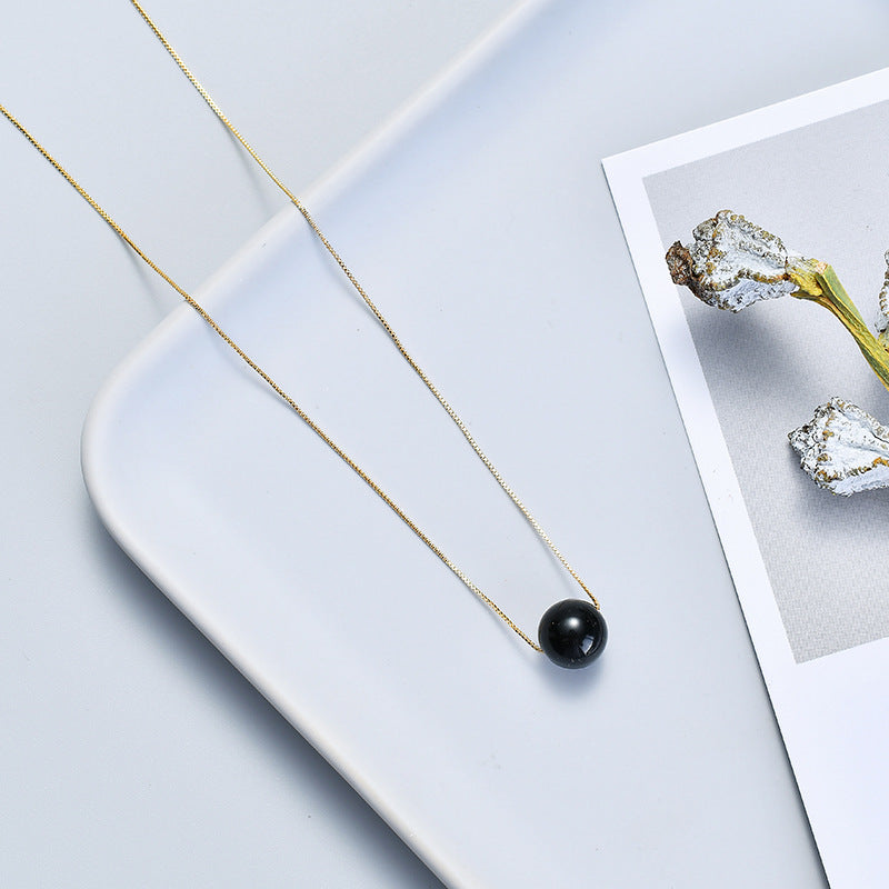 Elegant Sterling Silver Crystal Necklace for Women