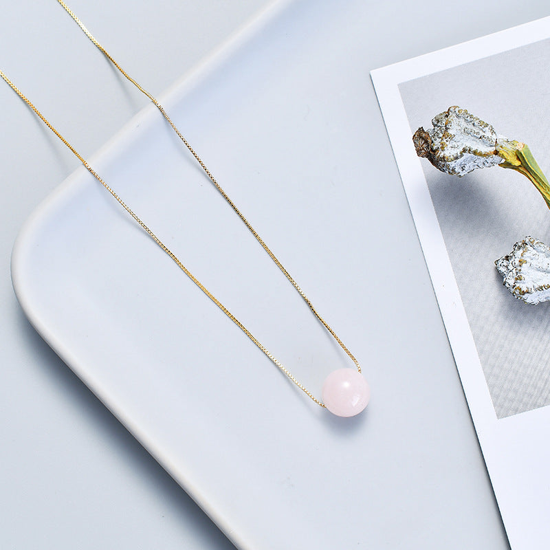 Elegant Sterling Silver Crystal Necklace for Women