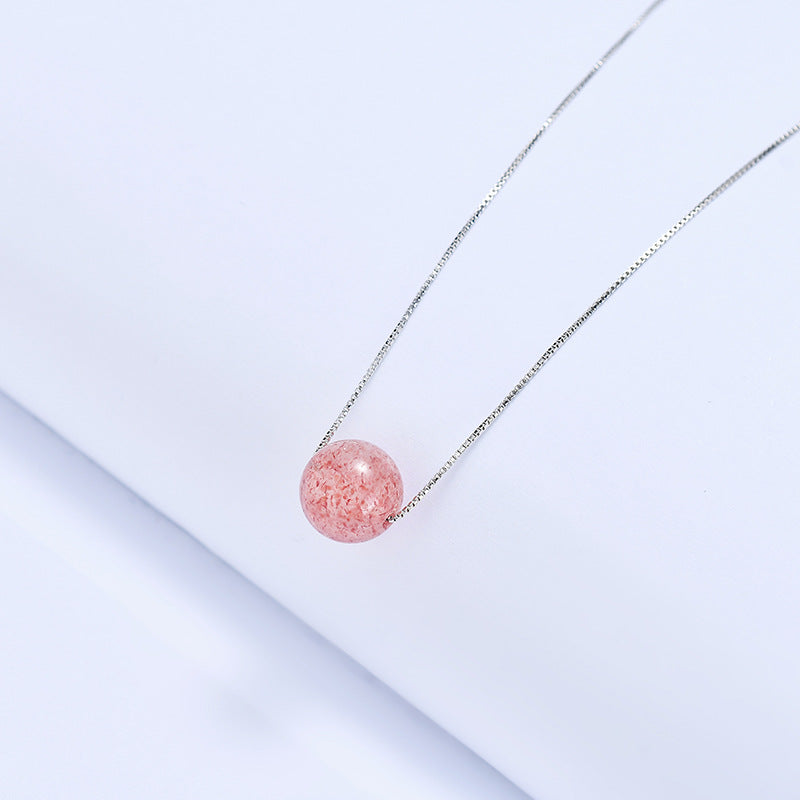 Elegant Sterling Silver Crystal Necklace for Women