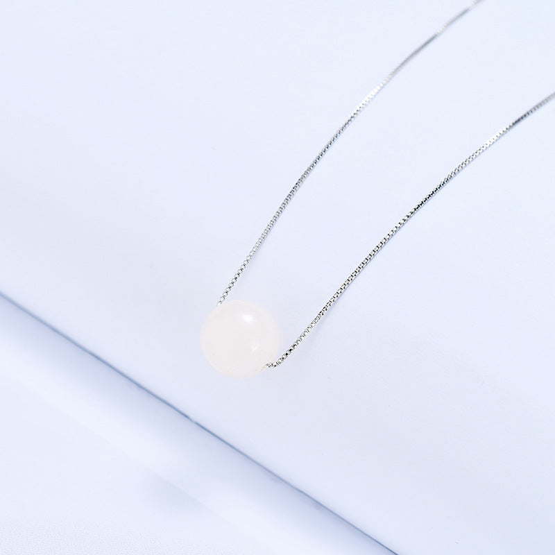 Elegant Sterling Silver Crystal Necklace for Women