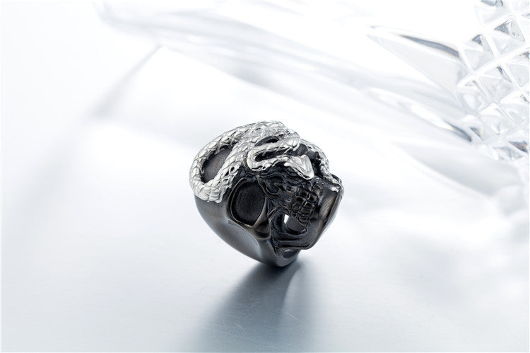 Titanium Steel Skull Ring