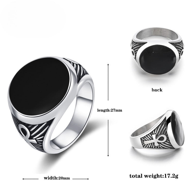 Steel Ring – Vintage Nordic Viking Symbol In Stainless Steel For Everyday Fashion Planderful