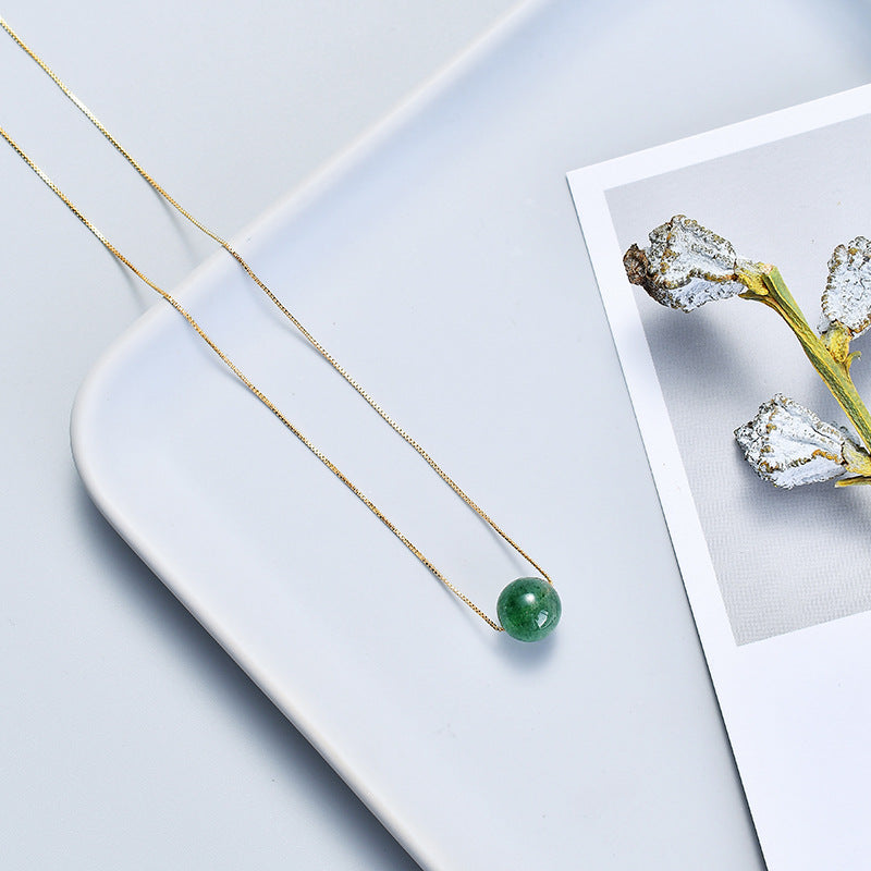 Elegant Sterling Silver Crystal Necklace for Women