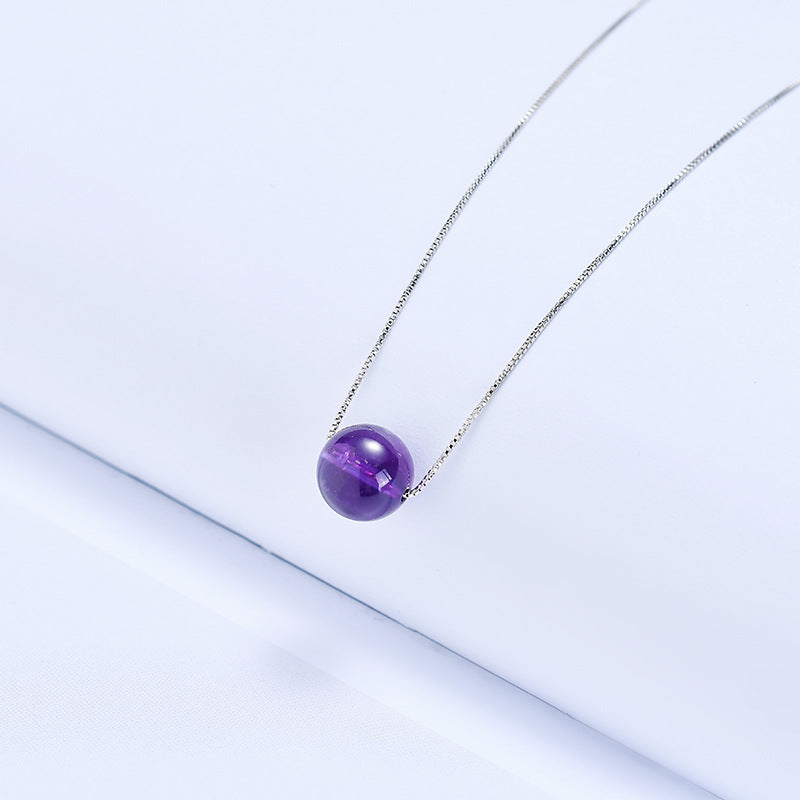 Elegant Sterling Silver Crystal Necklace for Women