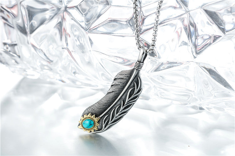 Planderful Everyday Genie Titanium Steel Pendant Necklace Unisex Protection Charm