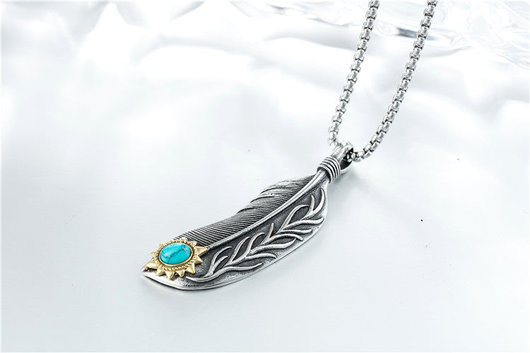 Planderful Everyday Genie Titanium Steel Pendant Necklace Unisex Protection Charm