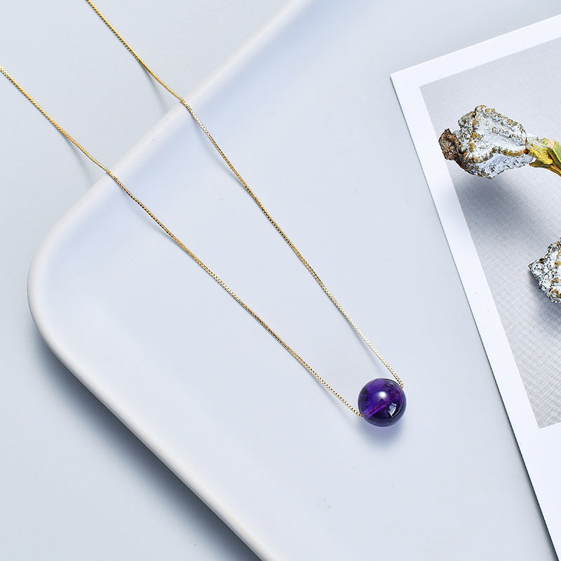 Elegant Sterling Silver Crystal Necklace for Women