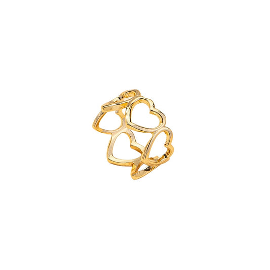 Fashionista's Delight: Vienna Verve Heart-Shaped Ring