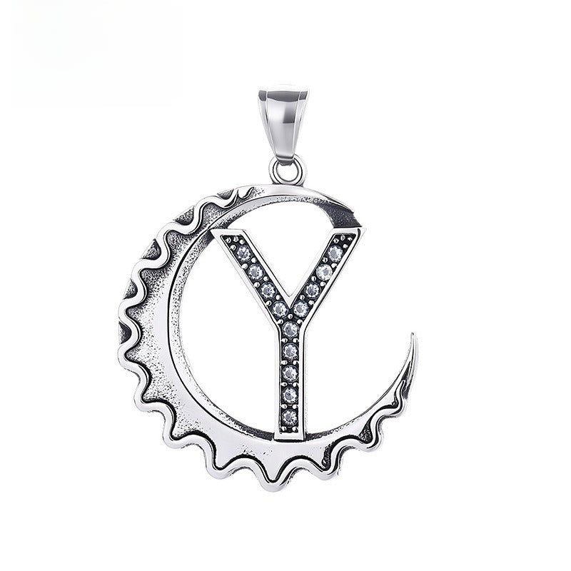 Letter Diy Stainless Steel Pendant Necklace