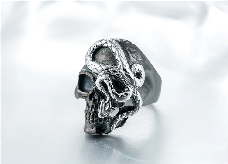 Titanium Steel Skull Ring