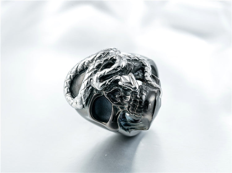 Titanium Steel Skull Ring