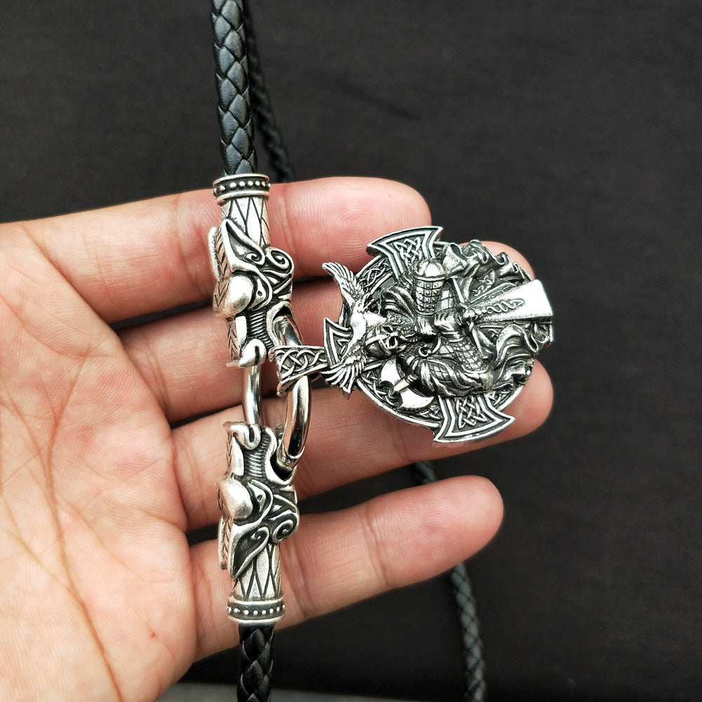 Viking Odin Myth Necklace - Norse Legacy Metal Pendant