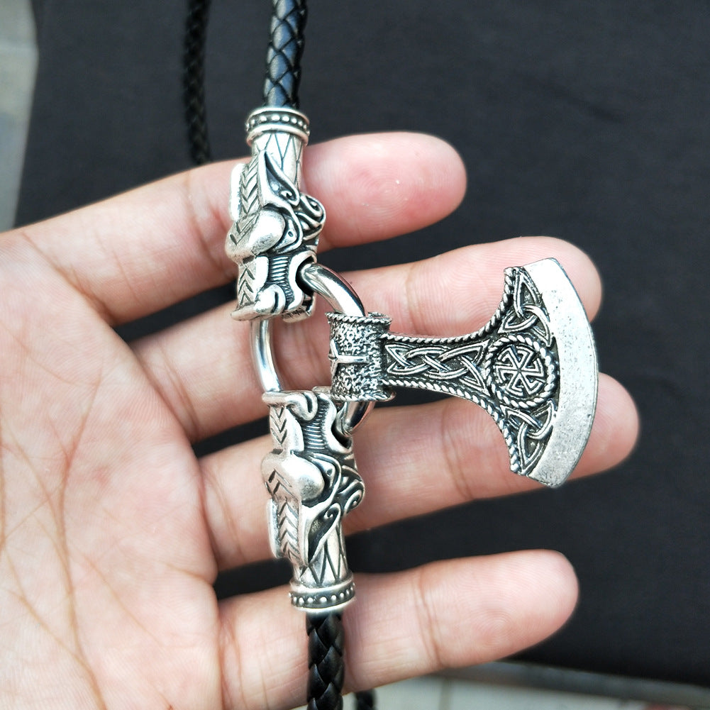 Viking Rune Hammer Necklace - Handcrafted Norse Legacy Jewelry for Men