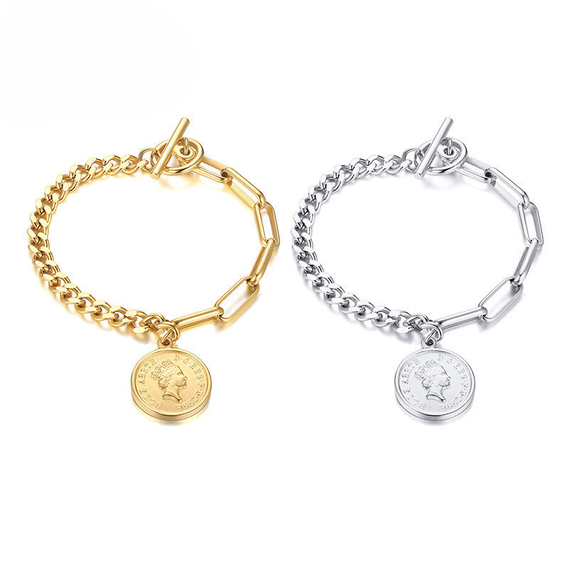 Accessories Titanium Steel 18K Gold Elizabeth Bracelet Necklace