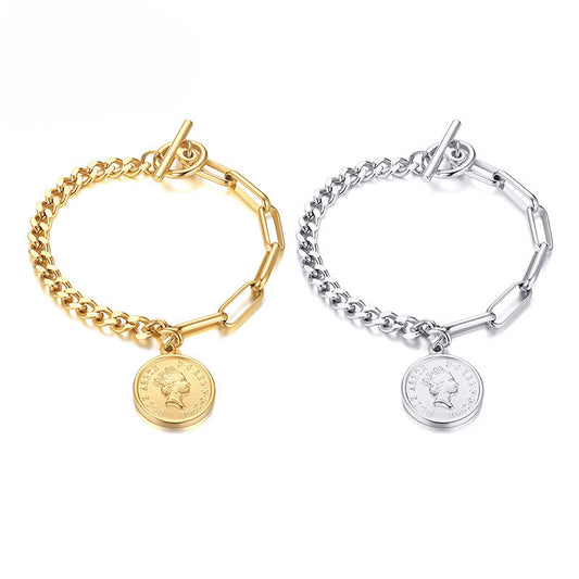 Accessories Titanium Steel 18K Gold Elizabeth Bracelet Necklace